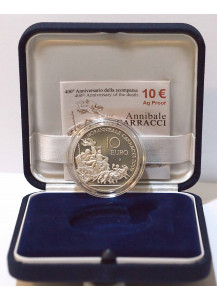 2009 10 Euro Carracci 400° Anniversario Morte Fondo Specchio Italia
